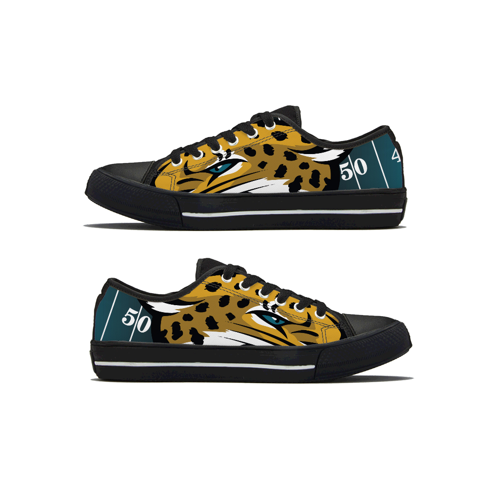 Men's Jacksonville Jaguars Low Top Canvas Sneakers 001